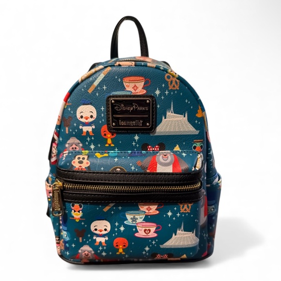 Disney Parks‎ Loungefly Chibi Icon Multi Character Mini Backpack